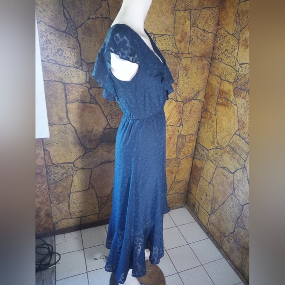 APRICOT Navy High Low Dress - Picture 4 of 6